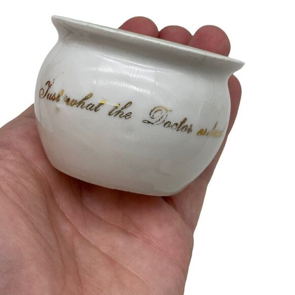Vintage Miniature Cup Mug Eye Inside Just What the Doctor Ordered Germany - Picture 4 of 10